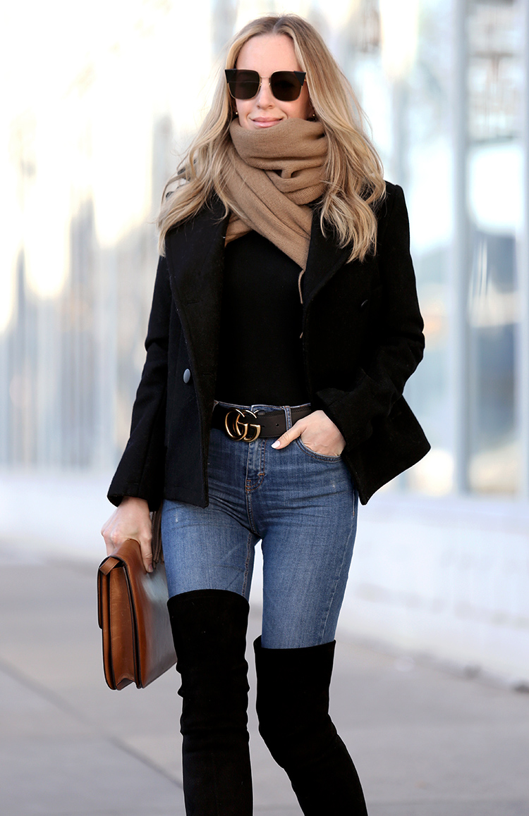 Winter Style: All Legs and Gucci Belt | Brooklyn Blonde