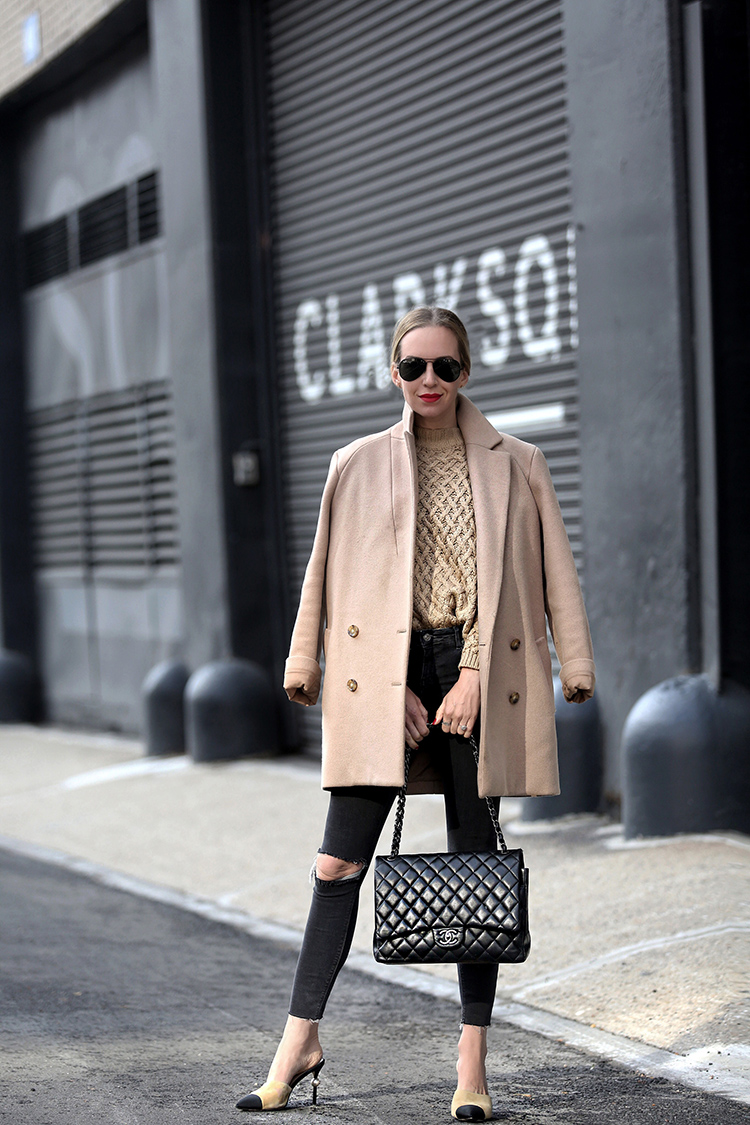 Camel Coat Inspiration, Camel Coat, Camel and Black | Helena of Brooklyn Blonde