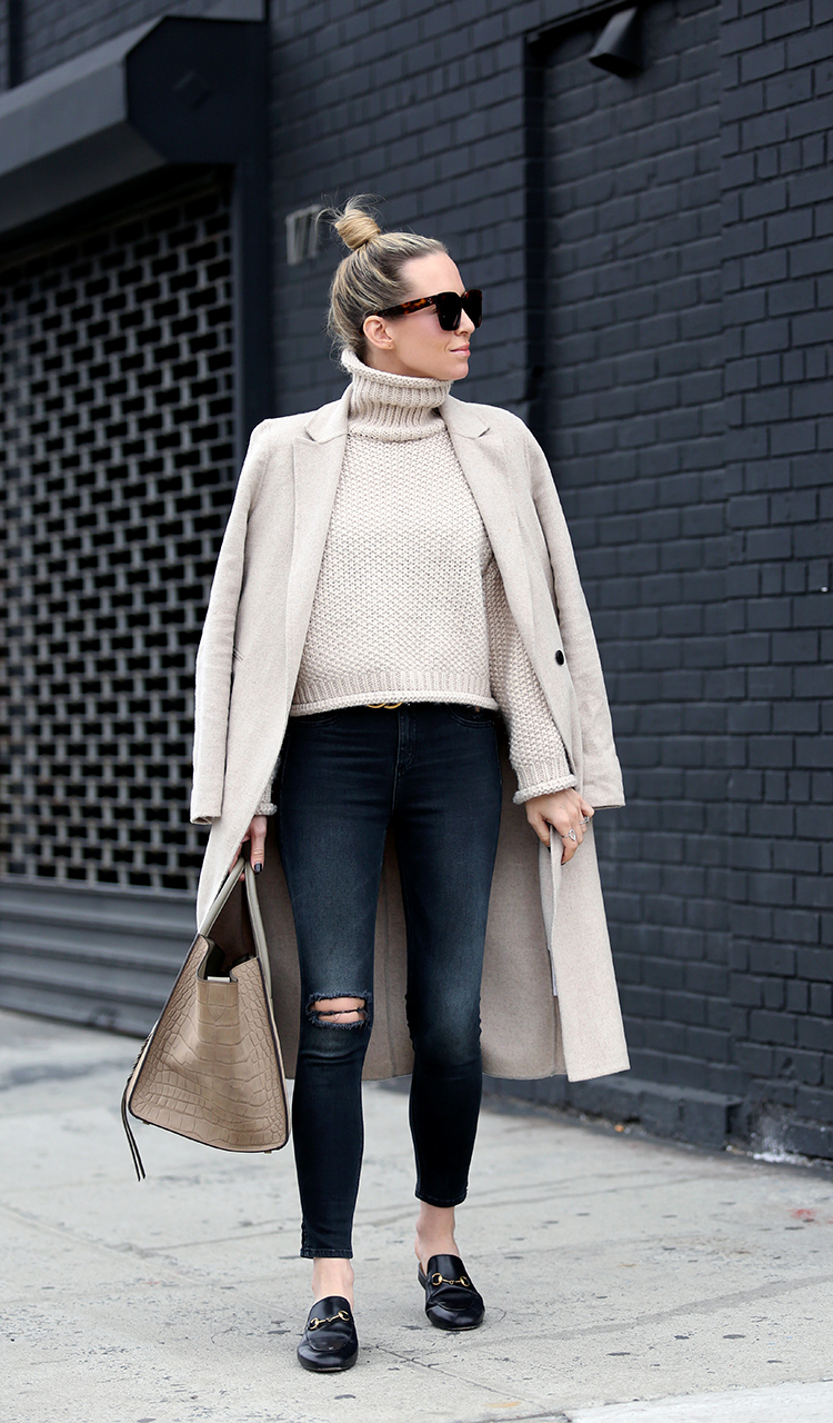 Winter Outfit Inspiration, Gucci Loafers, Helena of Brooklyn Blonde