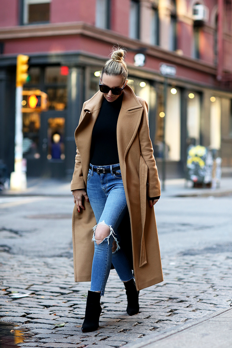 Camel Coat Inspiration | Mackage Babie Wrap Coat | Brooklyn Blonde