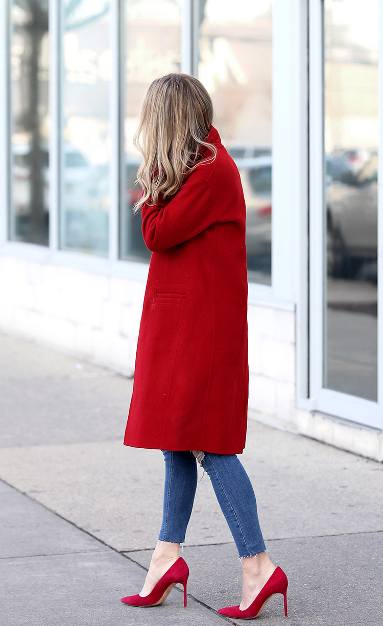 Bold Red Coat & Red Pumps | How to Wear a Red Coat.