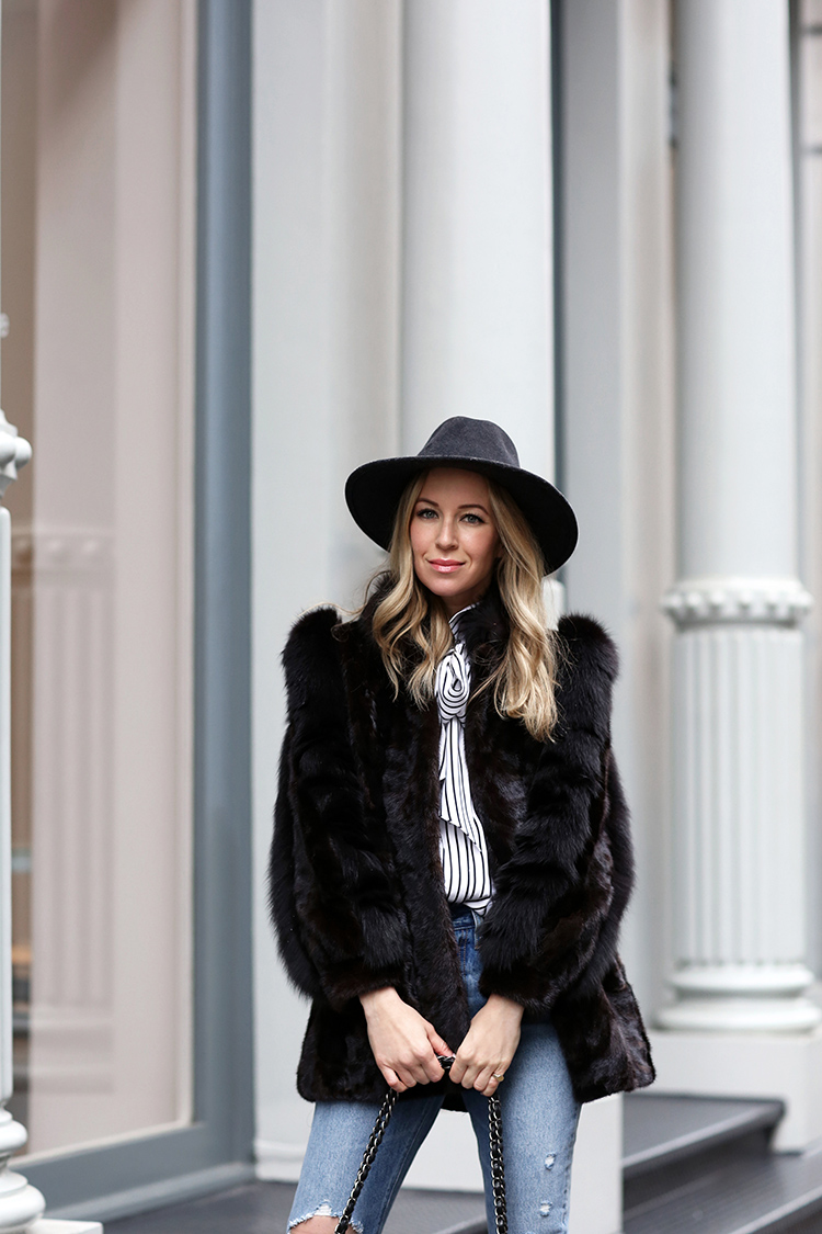Winter Style Inspiration | Faux Fur and Rag & Bone Hat