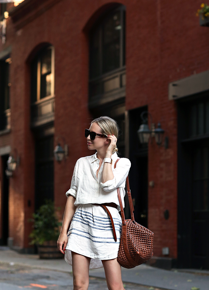 White company denim clearance dress