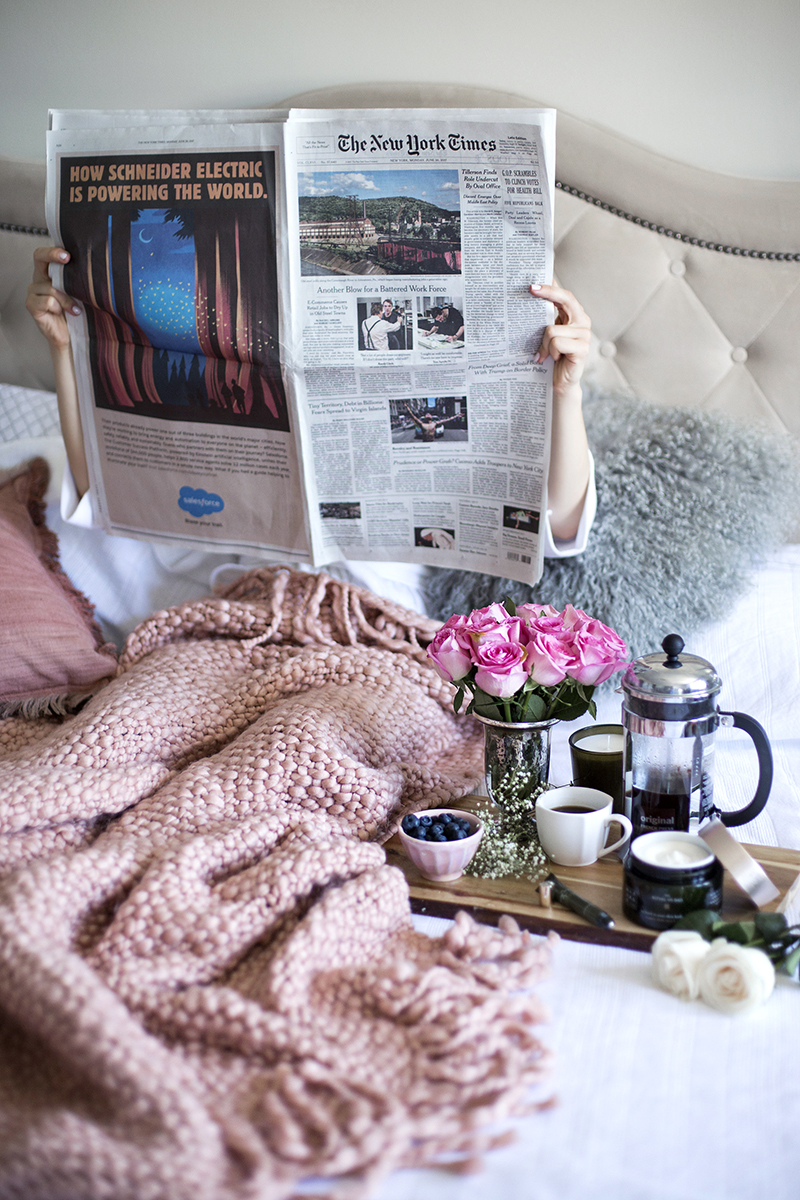 Morning Ritual - Morning Routine - Morning Coffee & Paper