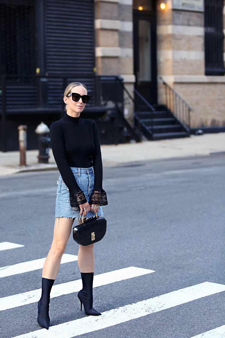 Celine Tilda Sunglasses and Balenciaga Sock Booties