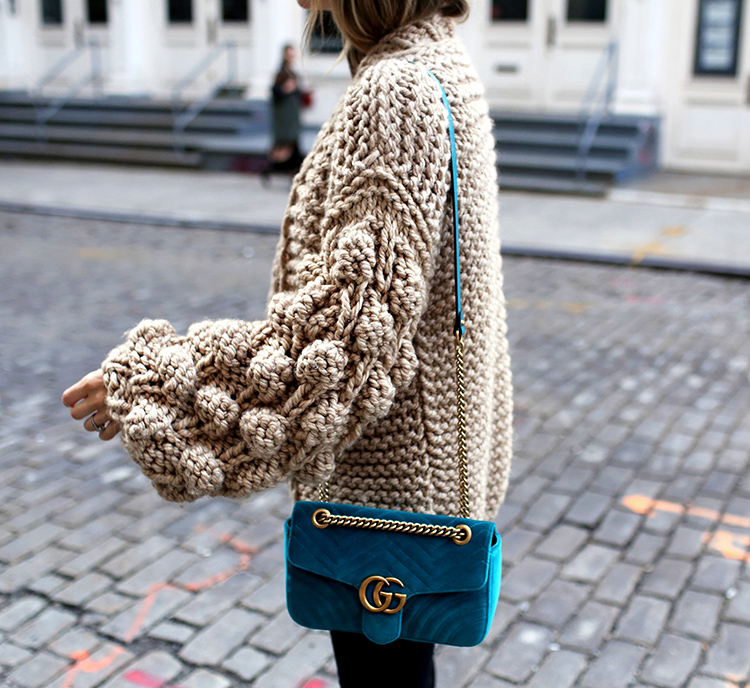 Fall Knit and Velvet Gucci Marmont