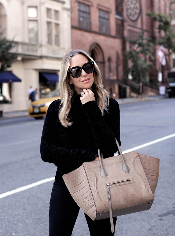 All Black Outfit with White Shoes. How To Style White Loafers.