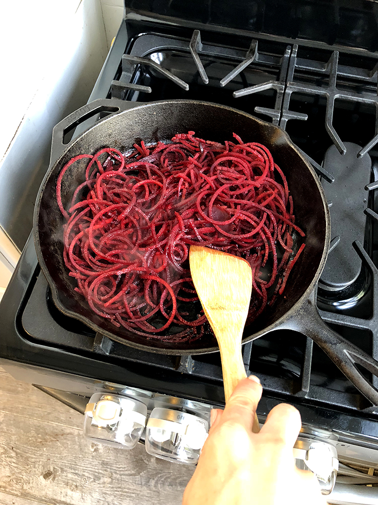 KitchenAid Standing Mixer, Food Recipes, Spiralized Beet Noodles, Helena of Brooklyn Blonde