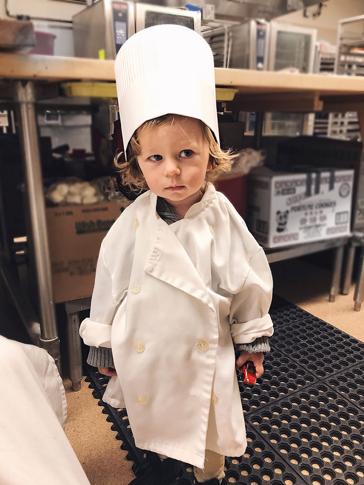 nate is two and as a chef
