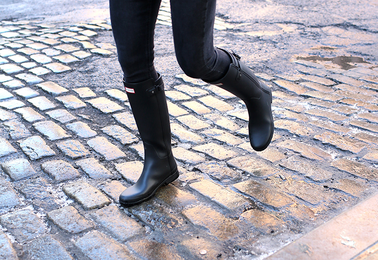 Black Hunter Boots, Helena of Brooklyn Blonde