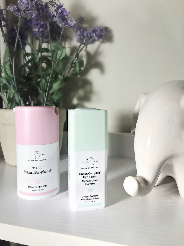 Monthly Beauty Favorites, Drunk Elephant T.L.C. Sukari Babyfacial, Shaba Complex Eye Serum, Helena of Brooklyn Blonde