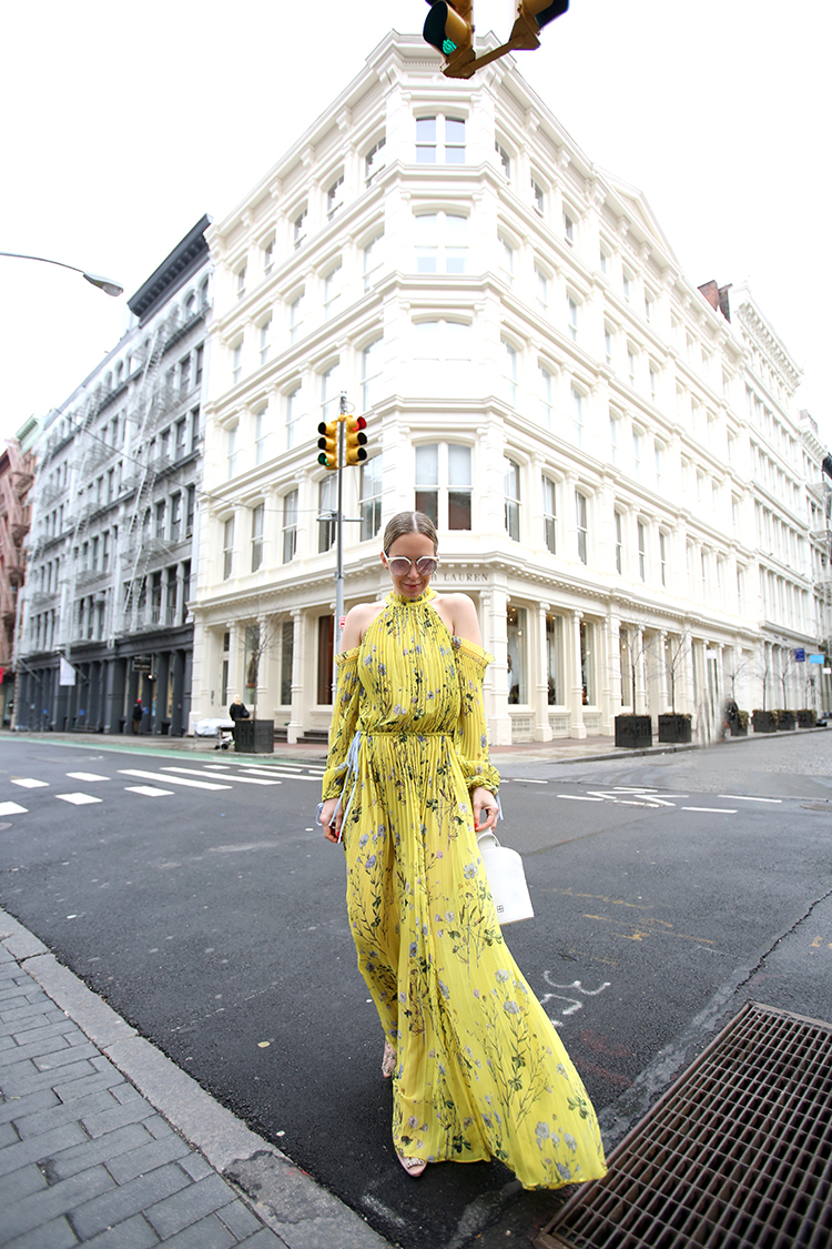 Self Portrait dress, Street Style, Spring Outfit, Mytheresa.com, Helena of Brooklyn Blonde