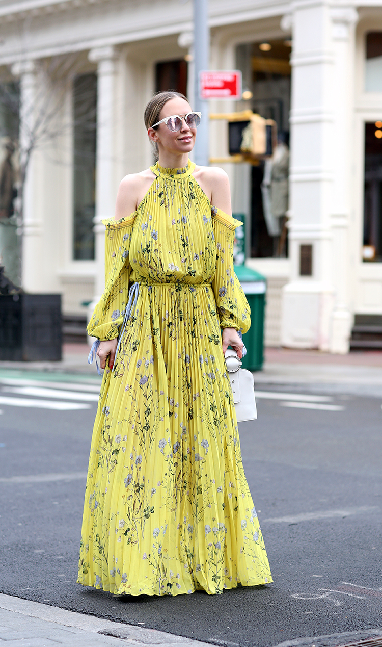 Self Portrait dress, Street Style, Spring Outfit, Mytheresa.com, Helena of Brooklyn Blonde