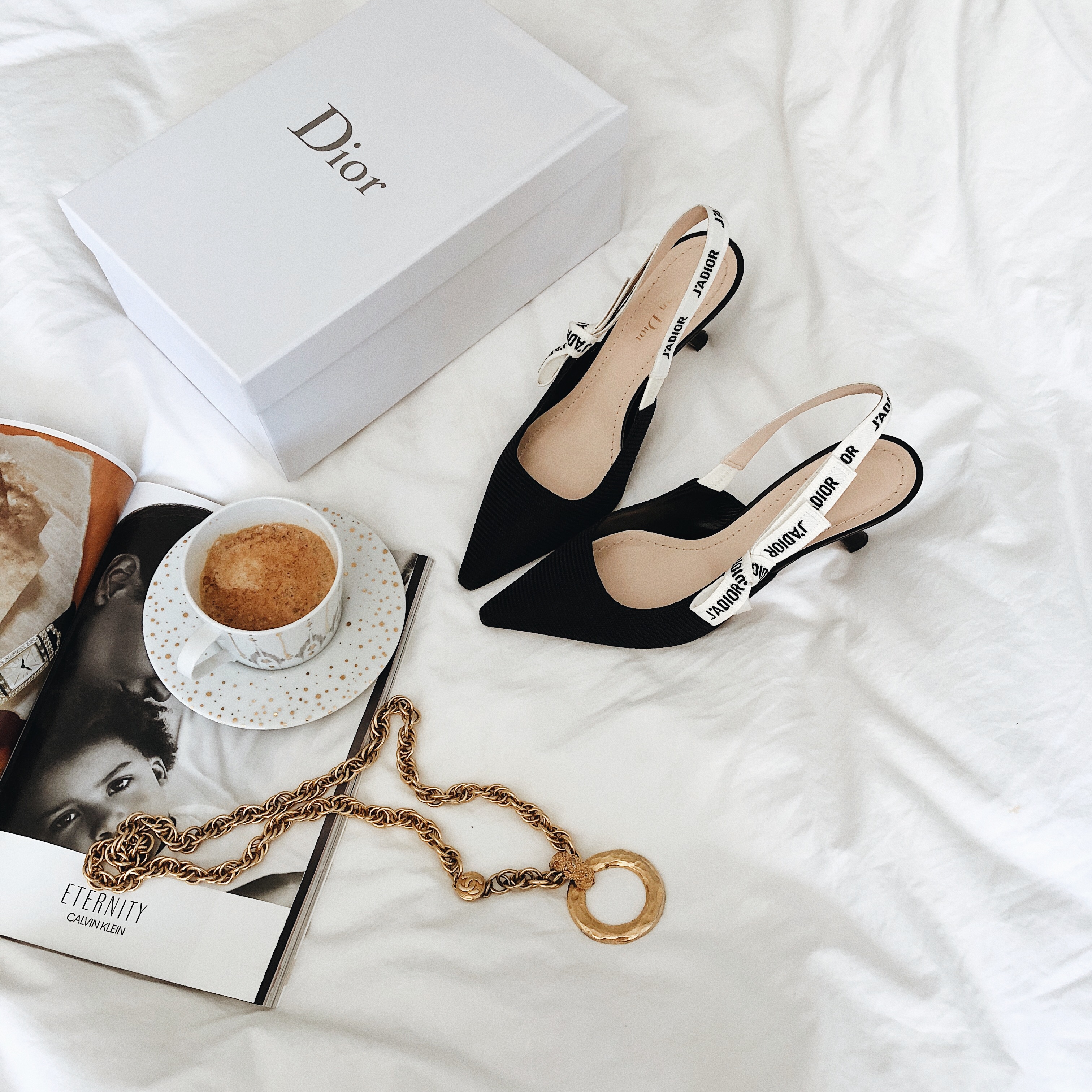 Christian Dior sling back shoes, Dior sling backs, christian Dior shoes, helena glazer via Brooklyn blonde. 