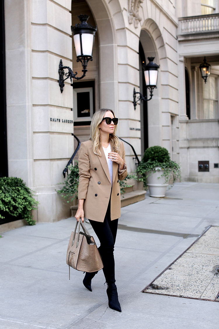 Camel Theory Blazer, Helena of Brooklyn Blonde