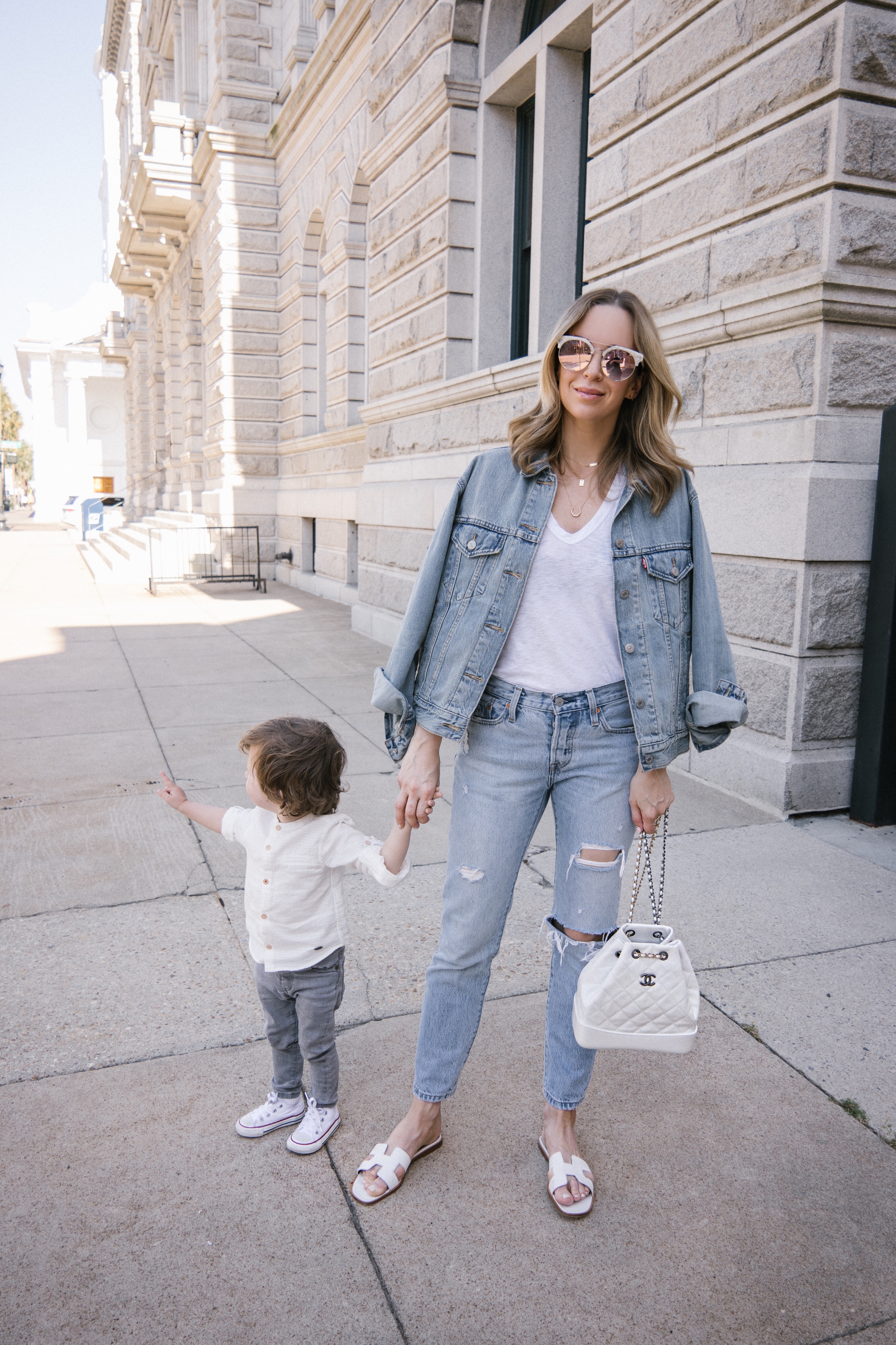 woman enjoying a Happy Friday with her kid