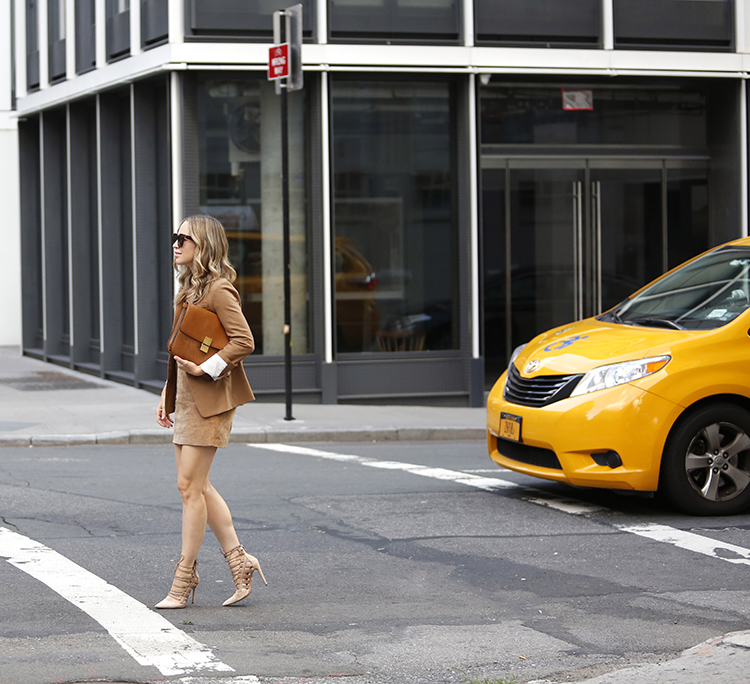 Monochromatic Camel Outfit, Fall Style, Helena of Brooklyn Blonde