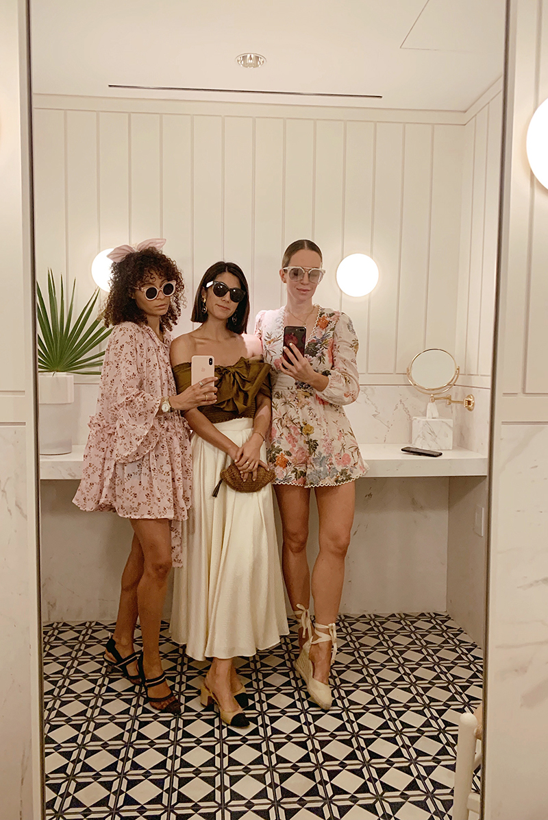 Zimmermann Heathers Picot-Trimmed Floral Playsuit, Castaner 80 Canvas Wedge Espadrilles, Spring Style, Helena of Brooklyn Blonde