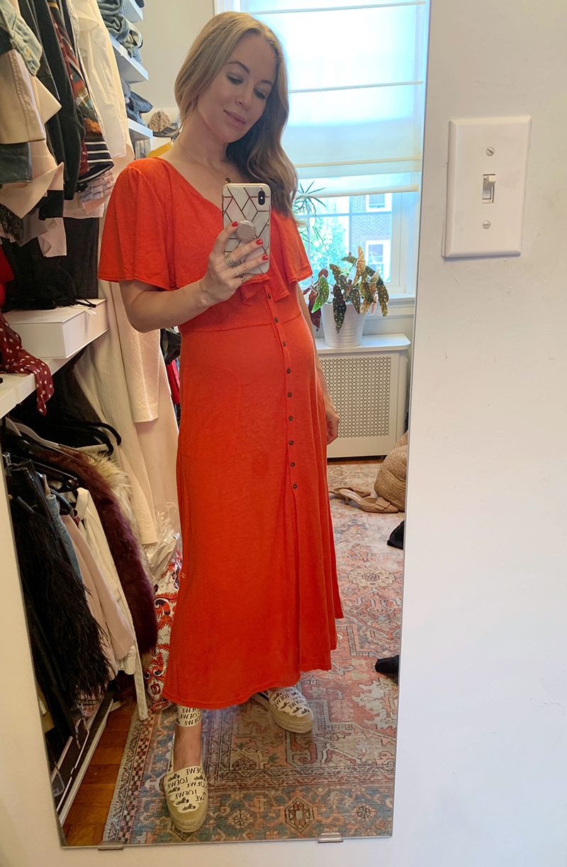 Pregnant Outfits  - Free People Dress