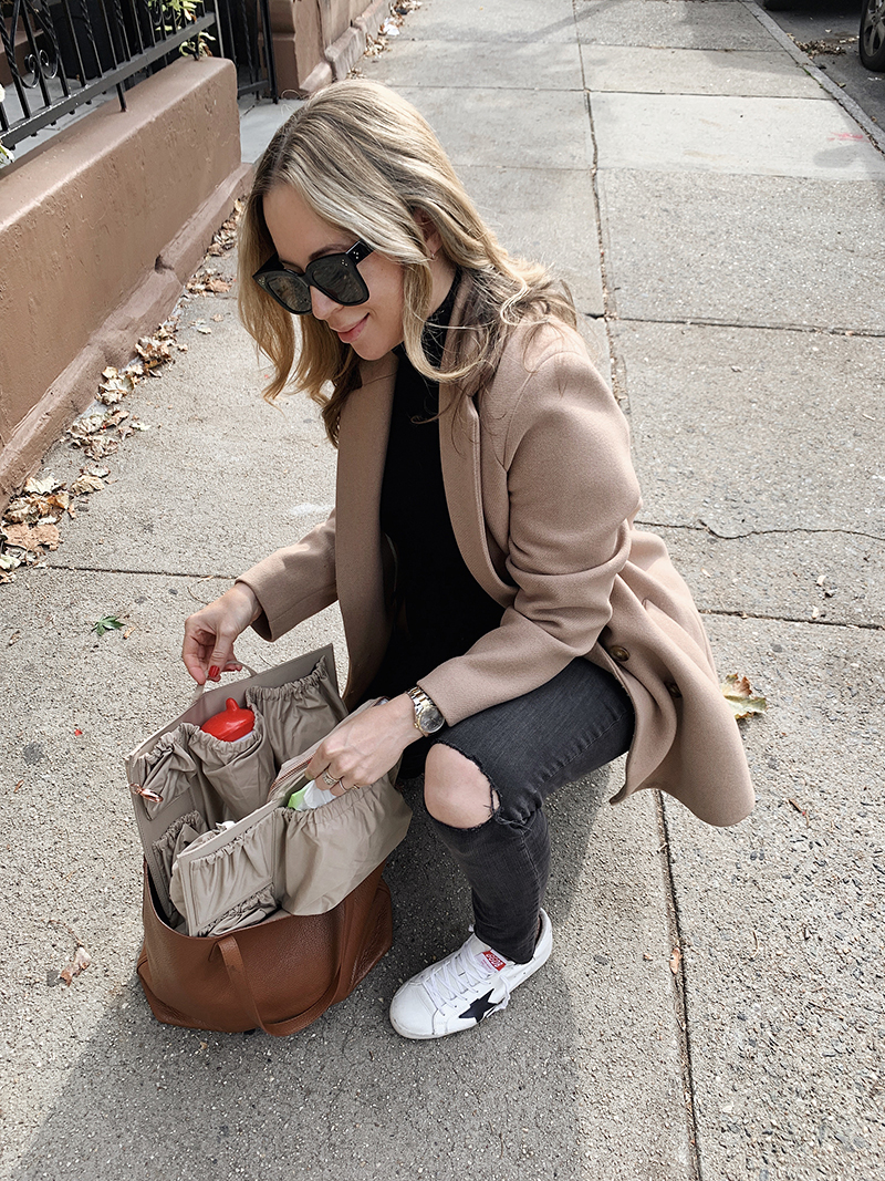 Stylish Diaper Bags - Motherhood Diaper Bag Hack, ToteSavvy Organizer, Helena of Brooklyn Blonde