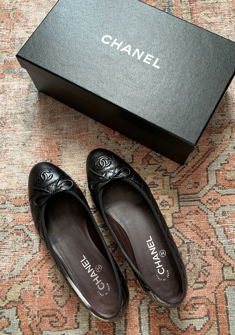 chanel manolo blahnik shoes and box