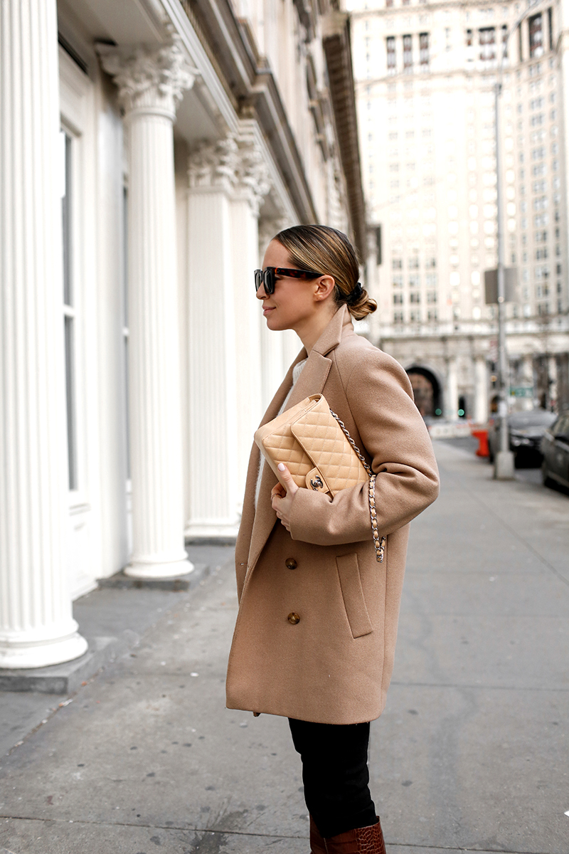 woman wearing coat