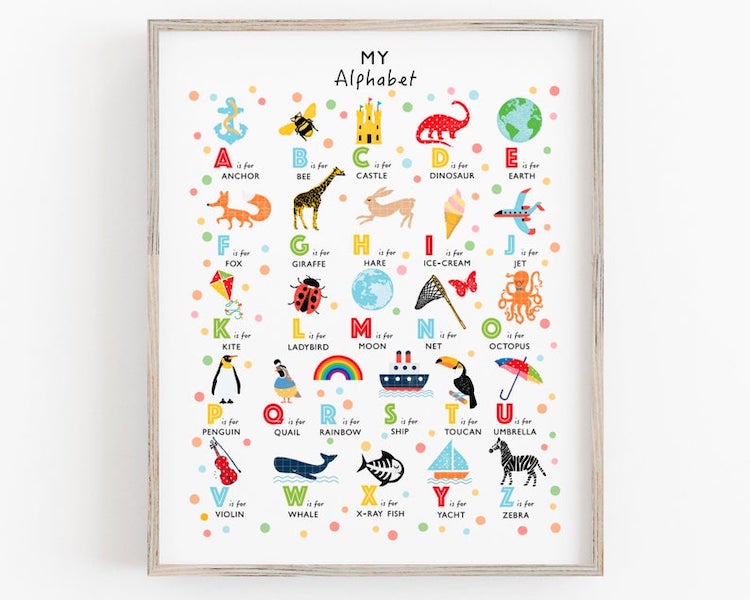 Paper Paint Pixels | Alphabets & Nursery Art