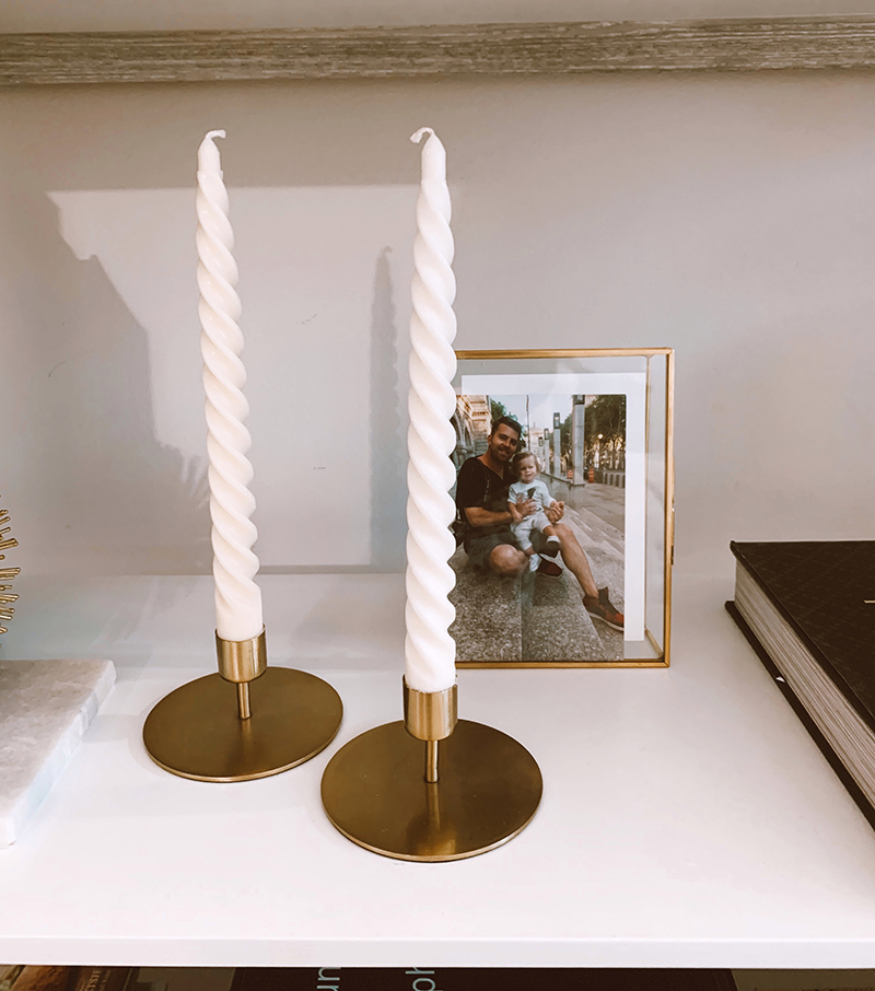 Gold Taper Candle Holders