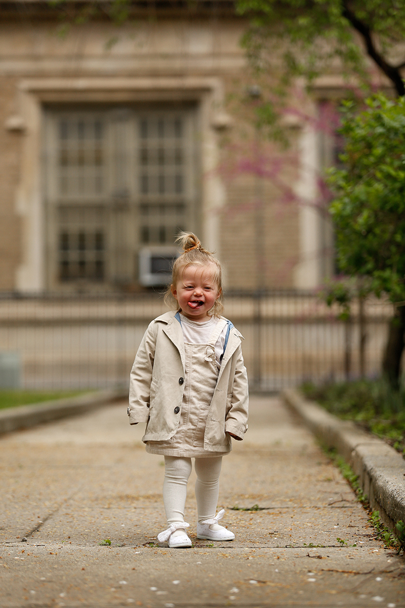 kid showing her tongue for weekend notes april 21