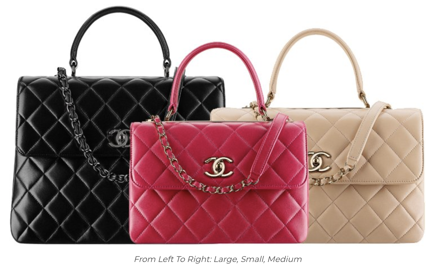 chanel large flap with top handle bag