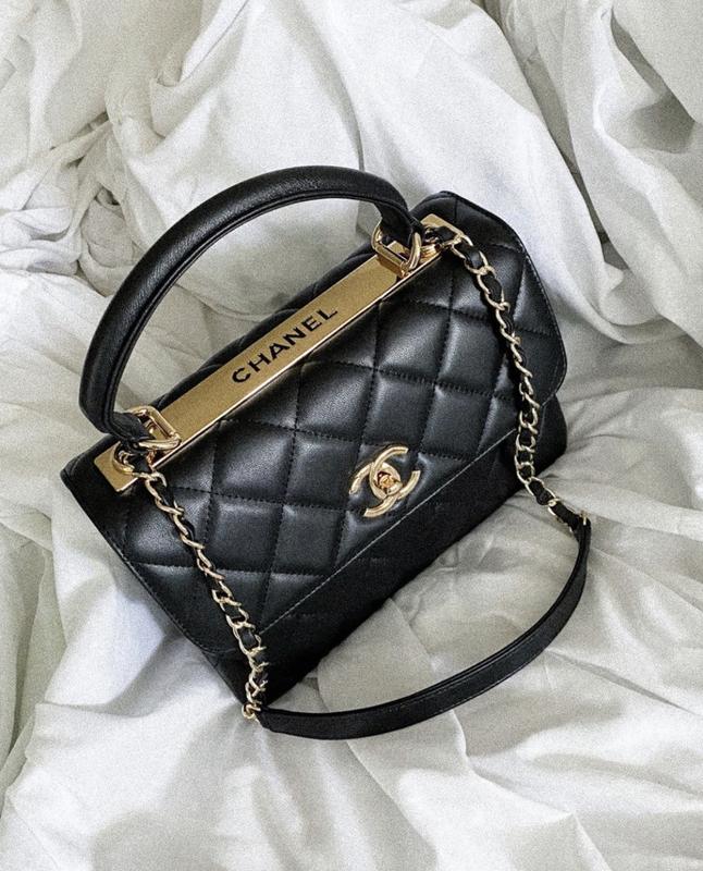 black Chanel bag