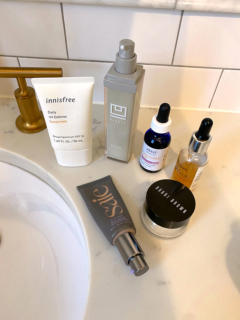 Cold Weather Skincare Routine products 