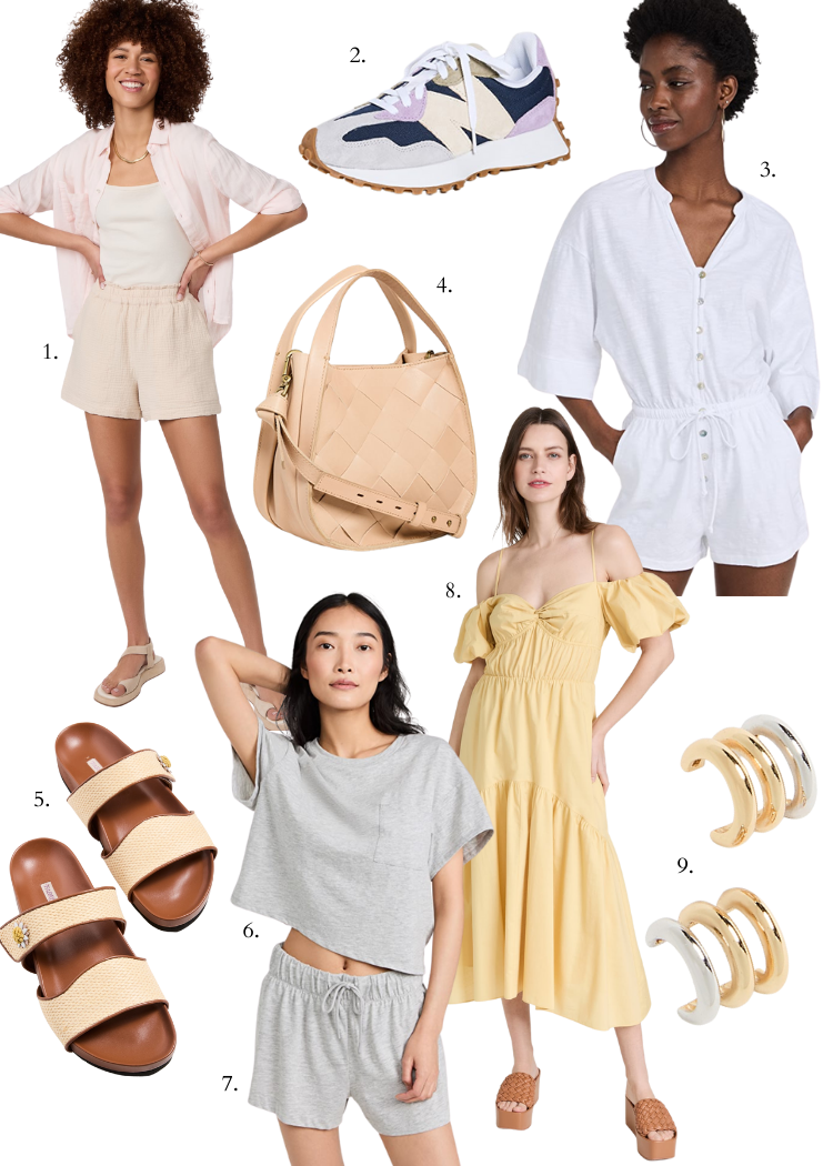 collage of summer preview from shopbop