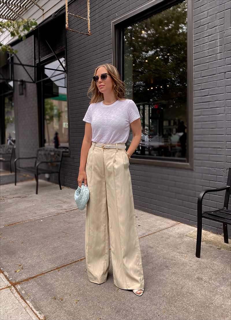 Linen Pants and a Simple Tee summer outfit