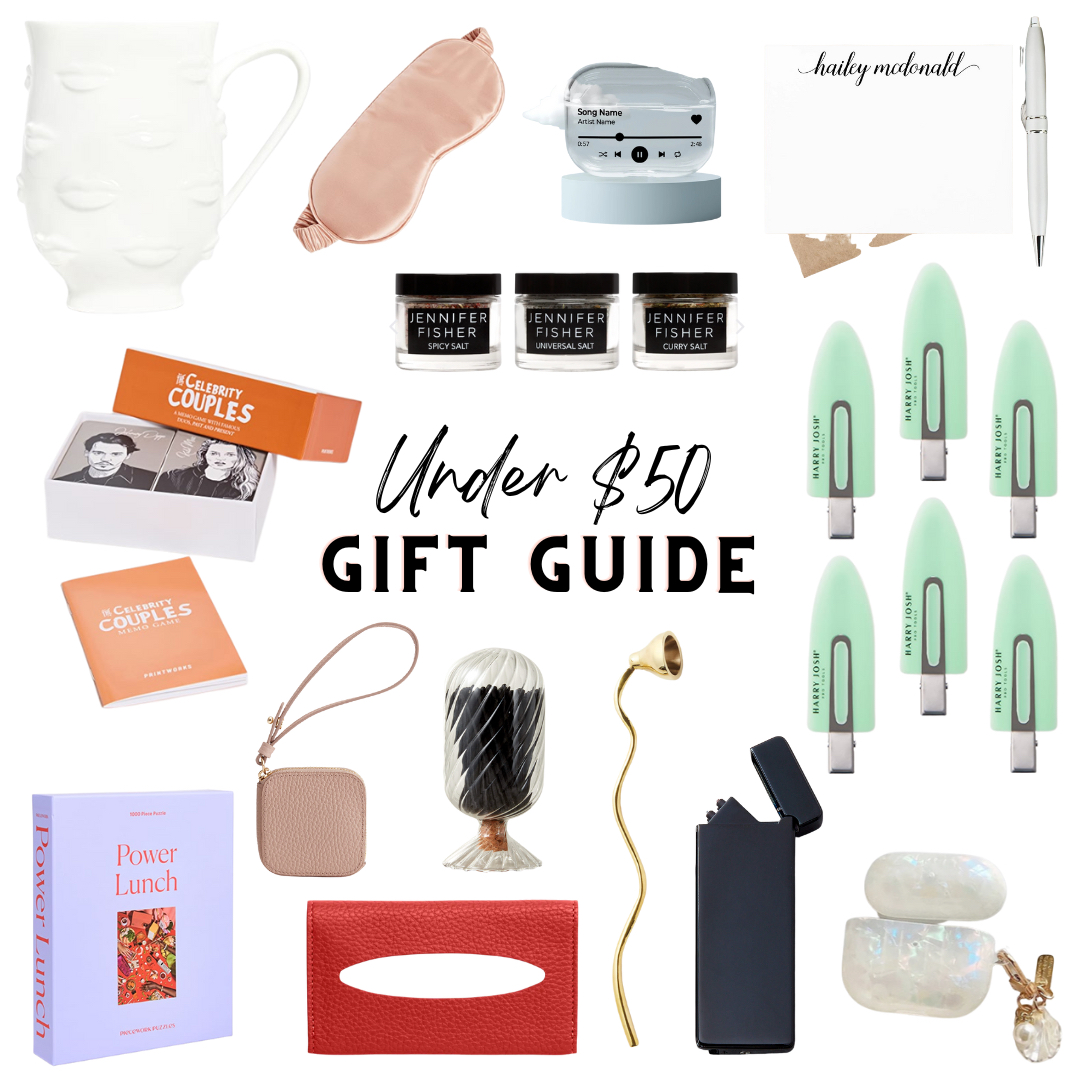 collage of Gifts Under $50