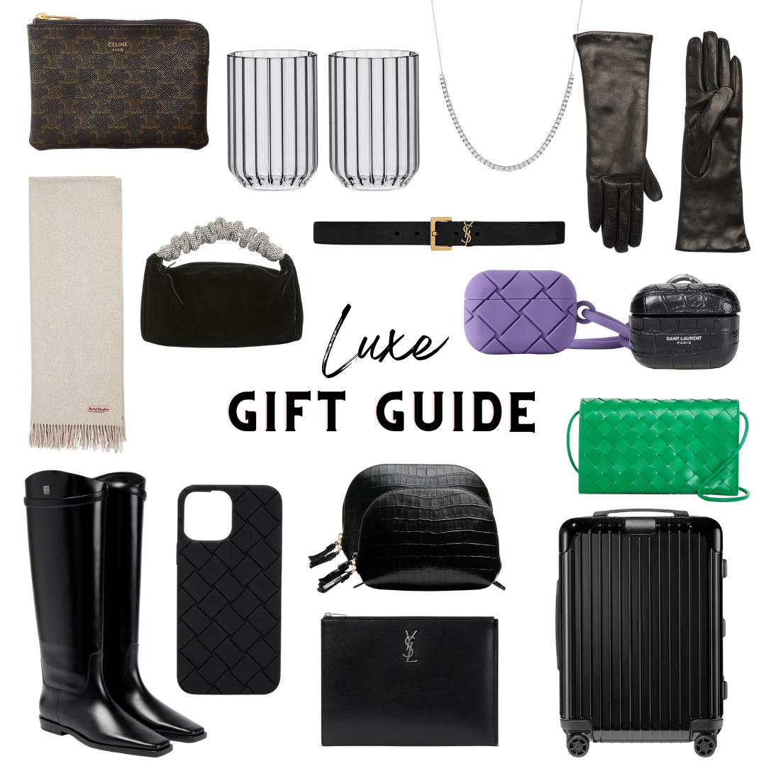 collage of Luxe Gift Guide