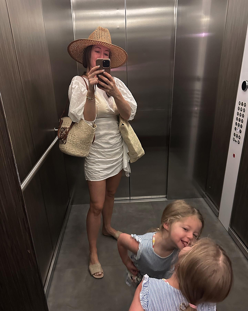 woman in white skirt and top one of the Outfits Worn in Mexico